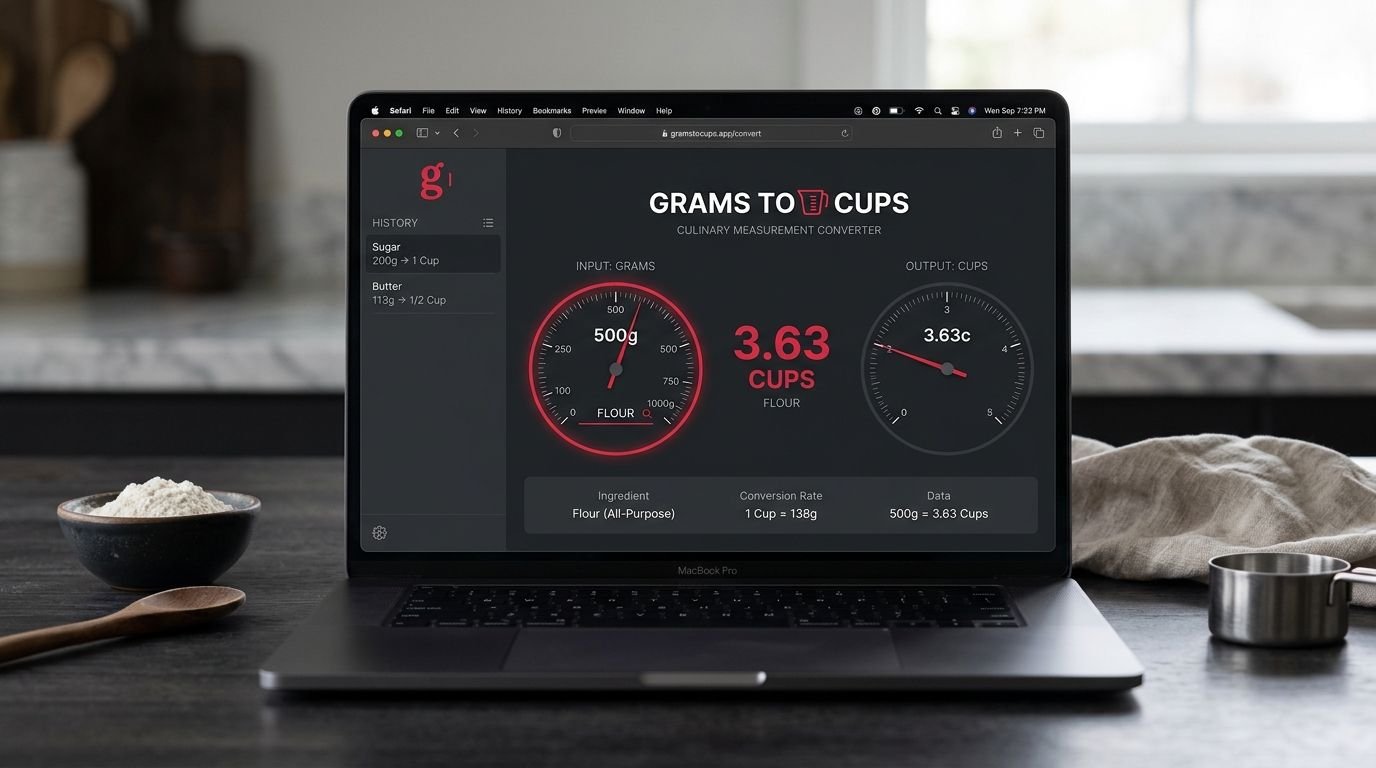 Grams2Cups.com preview